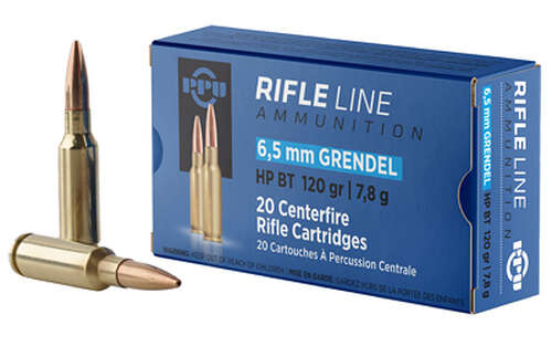 Ammunition Prvi Partizan Standard Rifle 6.5Grendel PPU 6.5 GRENDEL 120GR HPBT 20/500